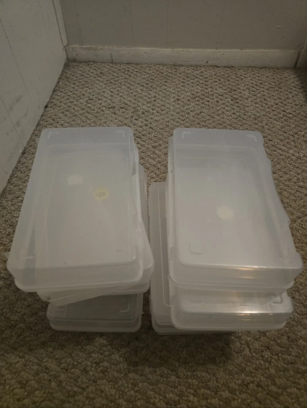 Clear Stackable Plastic Storage Boxes - Home Organization